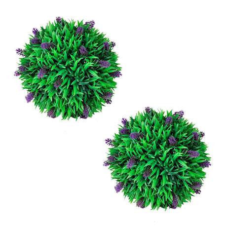 Vidaxl en 2 parties artificielles bxussen sphériques avec lavande 30 cm
