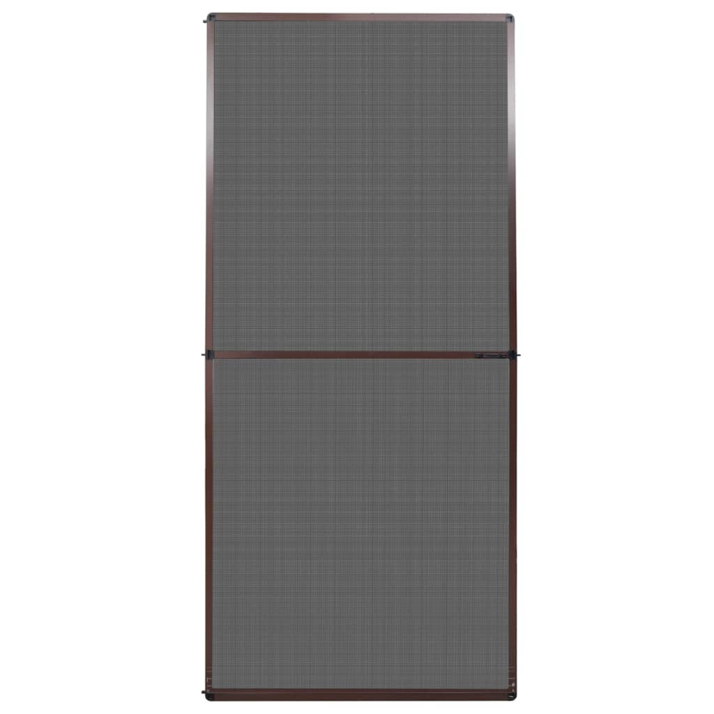 Porta dello schermo Vidaxl con cerniere 100x215 cm marrone