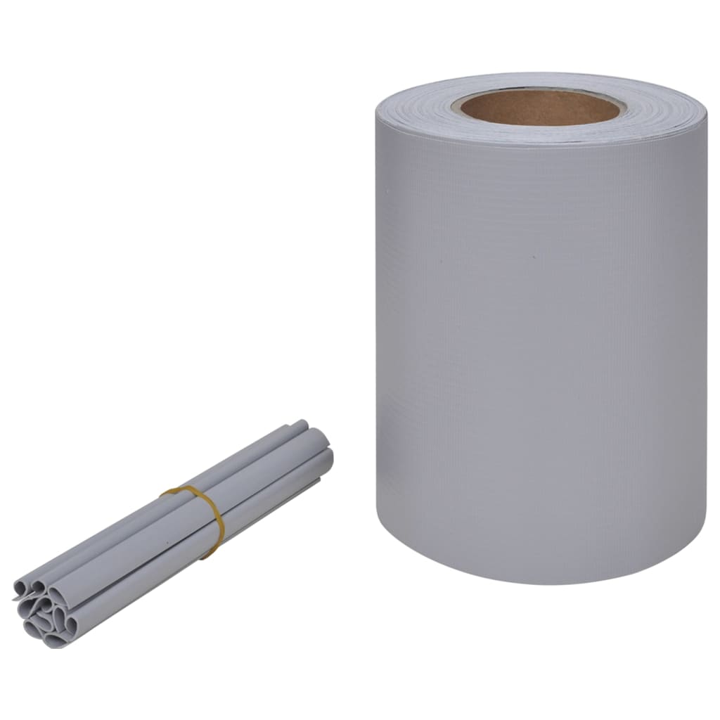 Écran de jardin Vidaxl 70x0.19 M PVC Gris clair