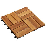 Vidaxl Terrace Fliser Acacia Wood 30 x 30 cm (10 stykker)