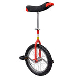 Vidaxl Unicycle nastavljivo 16 -palčno rdečo