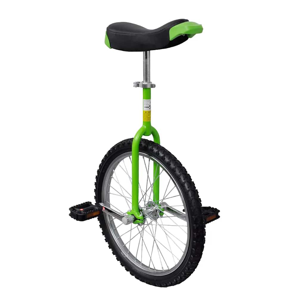 Vidaxx monocycle réglable 20 pouces vert