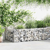 Vidaxl Gabion Planter Benk 180x90x50 cm en acier galvanisé