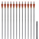 Arrows Vidaxl pour la norme de réapprovisionnement 30 0,76 cm de carbone 12 pièces