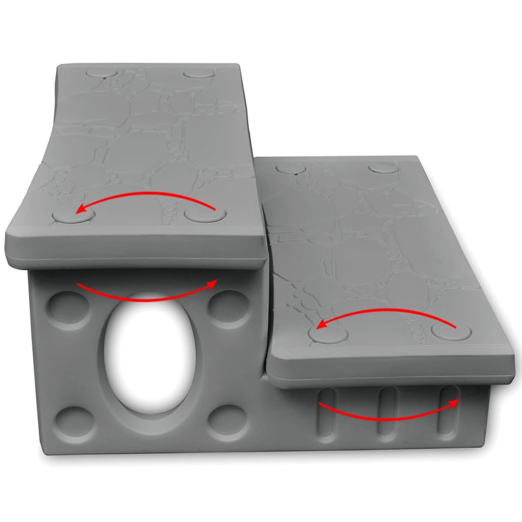 Vidaxl gris gris éclaboussant