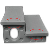 Vidaxl gris gris éclaboussant