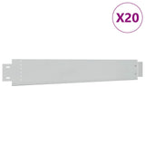 Vidaxl 10 st grasboard flexible 100x14 cm en acier galvanisé