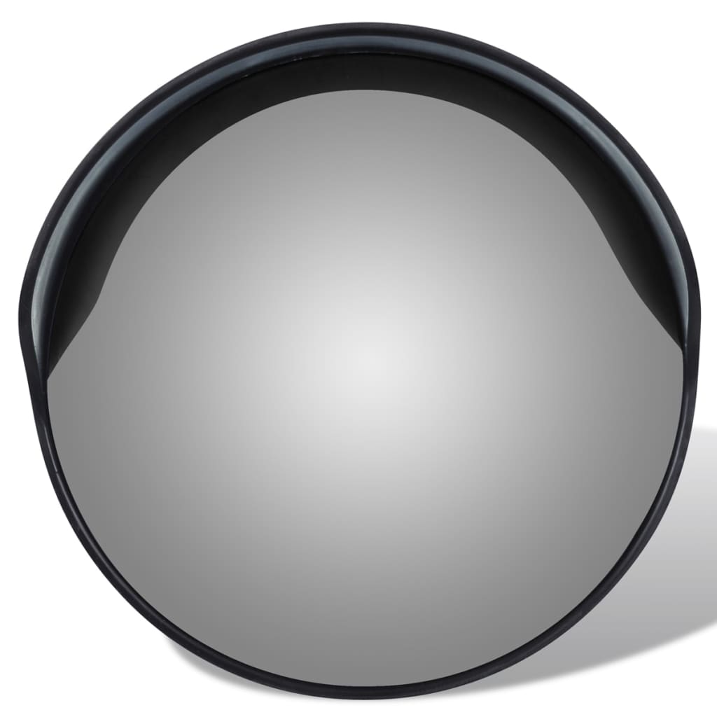 Vidaxl Traffic Mirror pour extérieur 30 cm PC PLASTIQUE NOIR