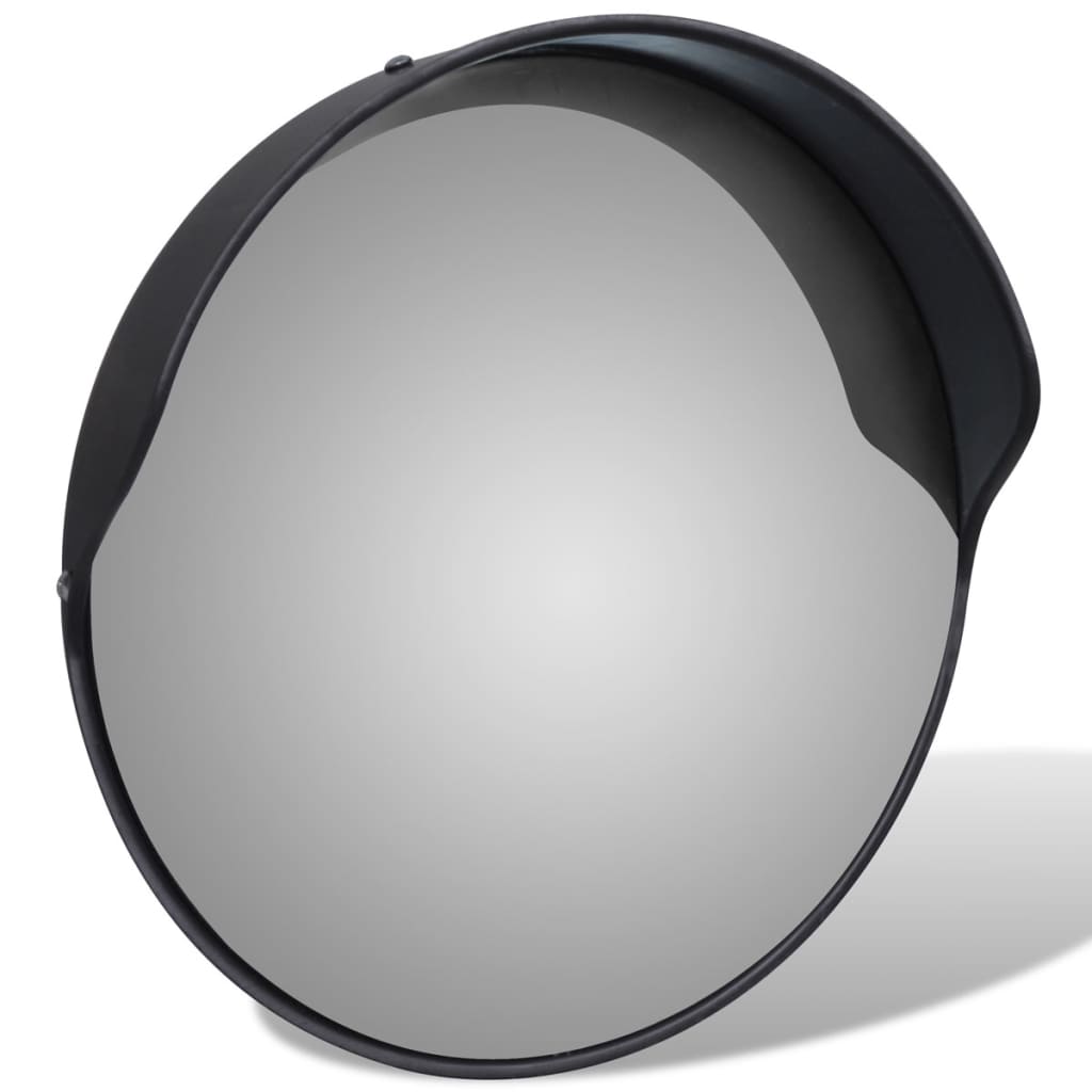 Vidaxl Traffic Mirror pour extérieur 30 cm PC PLASTIQUE NOIR