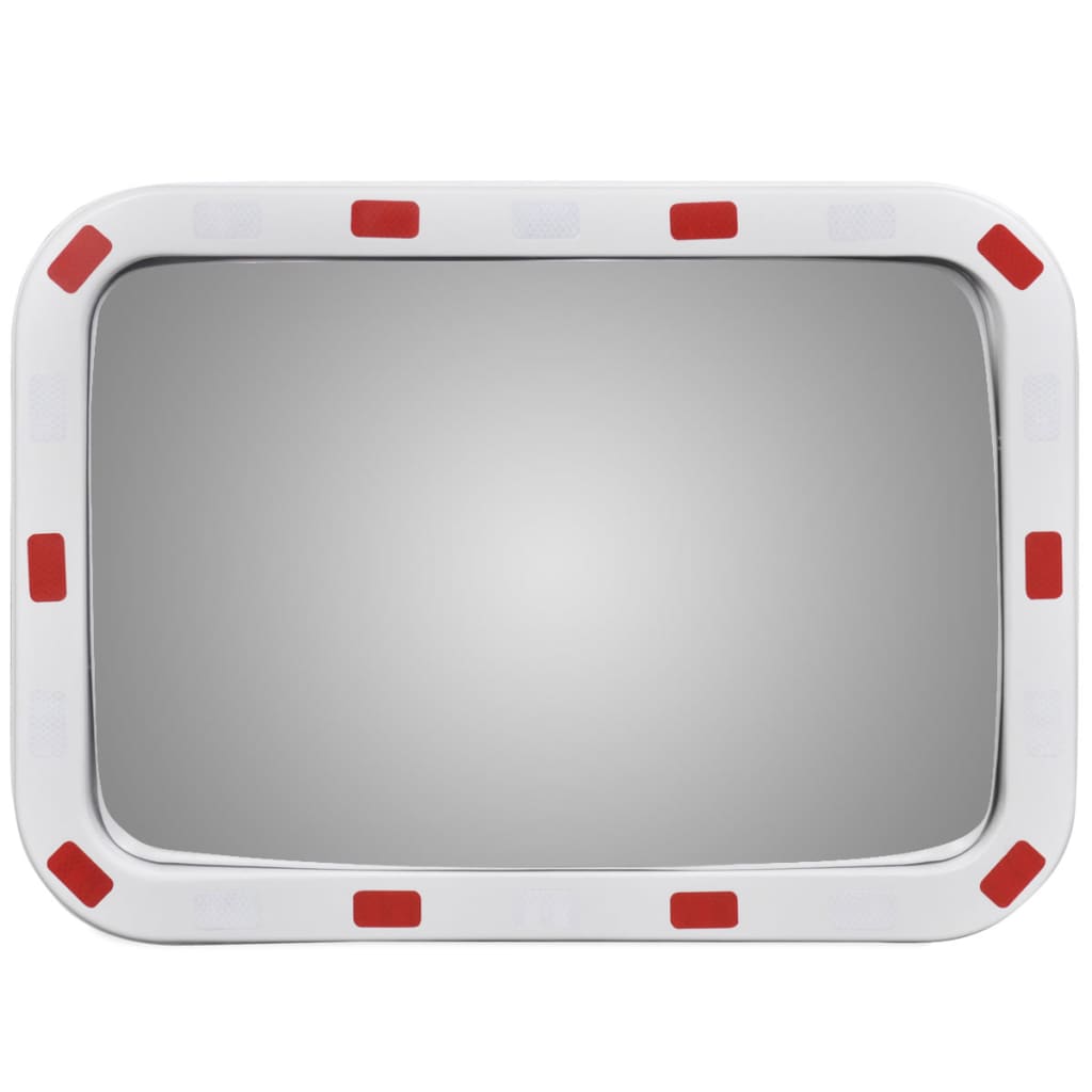 Vidaxl Mirror de tráfico Rectangular con reflectores 40x60 cm