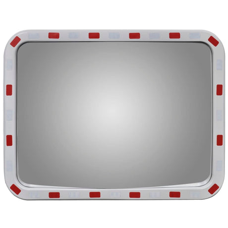 Miroir de trafic vidaxl rectangulaire avec réflecteurs 60x80 cm