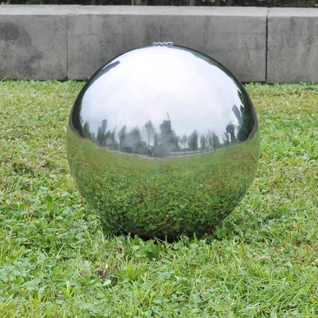Fountaine de jardin vidaxl avec LEDS 30 cm en acier inoxydable