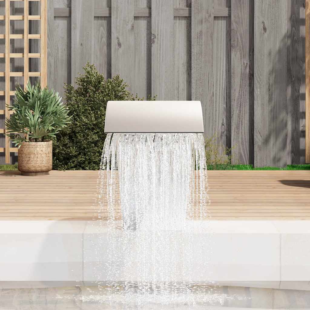 Vidaxl Piscine de natation cascade 45x30x60 cm en acier inoxydable