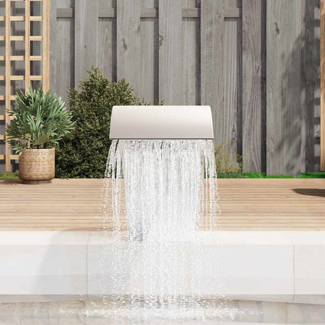 Vidaxl Piscine de natation cascade 45x30x60 cm en acier inoxydable