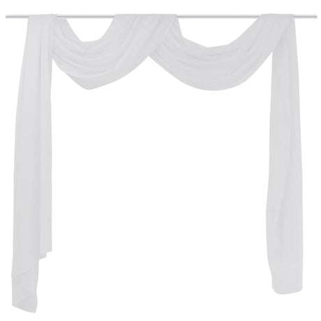 Vidaxl overgijn voile translucide 140 x 600 cm blanc
