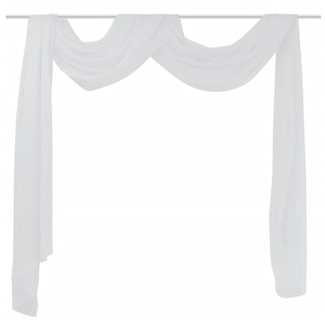 Vidaxl overgijn voile translucide 140 x 600 cm blanc