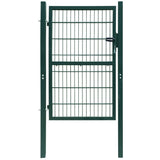 Vidaxl poort double tige bold (cheville) 106x190 cm vert