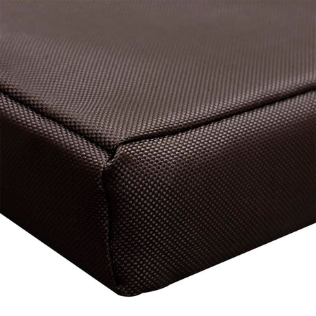 Vidaxl Mat de chien plate de taille rectangulaire l brun