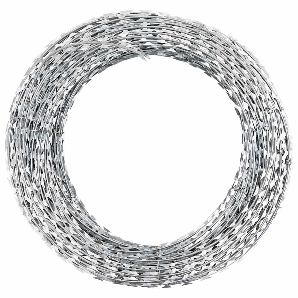 Vidaxl Scheermtstikkeldraad Concertina Galvanized Steel 60 m