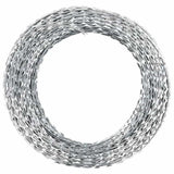 Vidaxl Scheermmsstikkeldraad Concertina Galvanized Steel 100 m