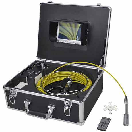 Caméra d'inspection Vidaxl Tapin 30 m avec armoire de commutation DVR