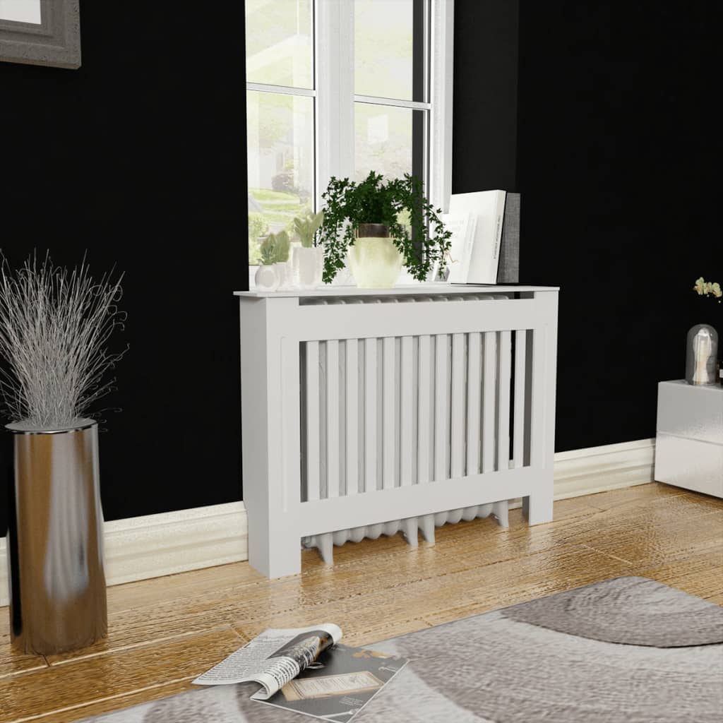 Vidaxl Radiatorom Construction 112 cm MDF bianco