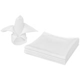 Vidaxl serviettes blanches 50 pièces 50 x 50 cm