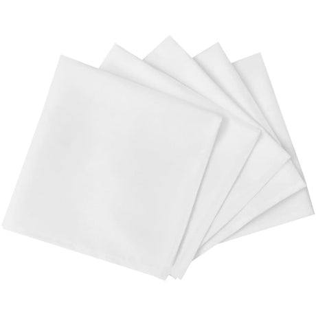 Vidaxl serviettes blanches 100 pièces 50 x 50 cm
