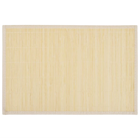 Vidaxl 6 Placemats Bamboo 30 x 45 cm bien sûr