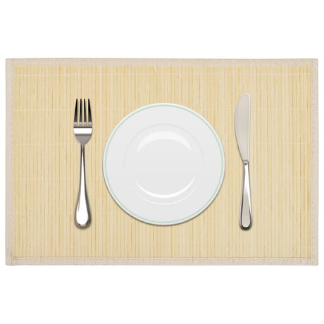 Vidaxl 6 Placemats Bamboo 30 x 45 cm bien sûr