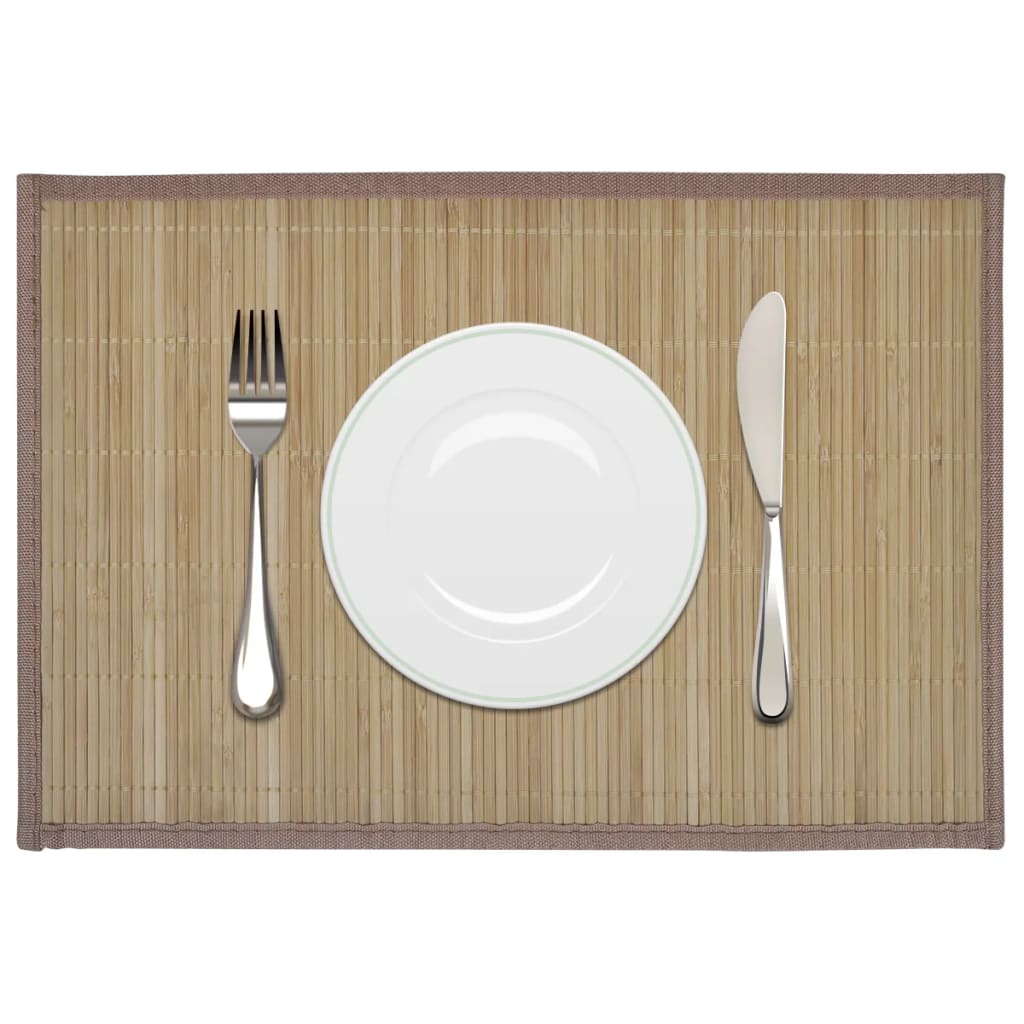 Vidaxl 6 St Placemats 30x45 cm bambus brun