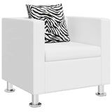 Vidaxl fauteuil kunstleer wit