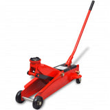 Vidaxl Raisons hydrauliques Low Profil 3 tonnes rouges