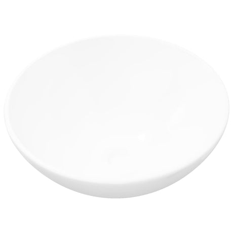Vidaxl Washbasin Round Céramique blanc