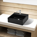 Vidaxl Washbasin z ceramiką Crane Black Square