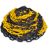 Vidaxl Safety chain plastic yellow and black 30 m