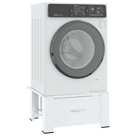 Vidaxl Washing Machineverhoger avec tiroir blanc