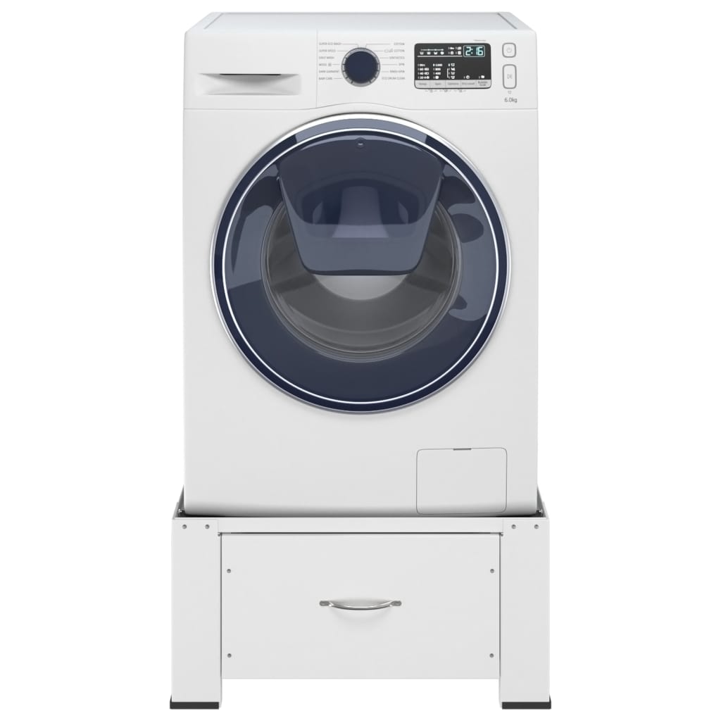 Vidaxl Washing Machineverhoger con cassetto bianco