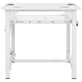 Vidaxl Washing Machineverhoger avec un étagère extensible blanc