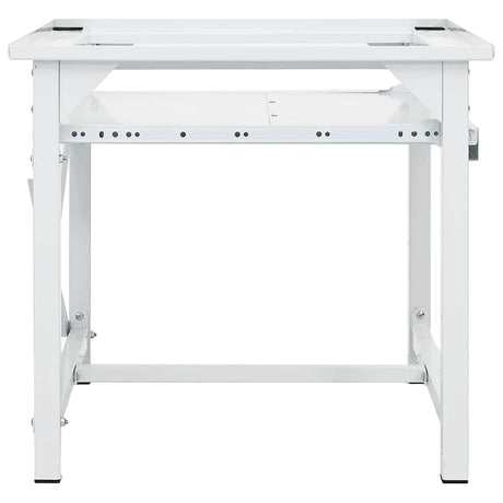 Vidaxl Washing Machineverhoger avec un étagère extensible blanc