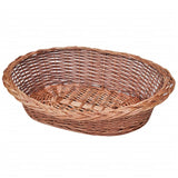 Vidaxl Hond Basket Hausdéier Bett 6 cm natierlech Willow