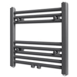 Rack de serviette de radiateur Vidaxl droit 480x480 mm gris