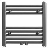 Rack de serviette de radiateur Vidaxl droit 480x480 mm gris