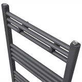 Rack de serviette de radiateur Vidaxl droit 480x480 mm gris