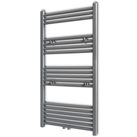 Rack de serviette de radiateur Vidaxl droit 600x1160 mm gris