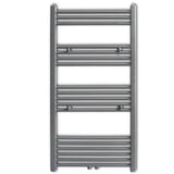 Rack de serviette de radiateur Vidaxl droit 600x1160 mm gris