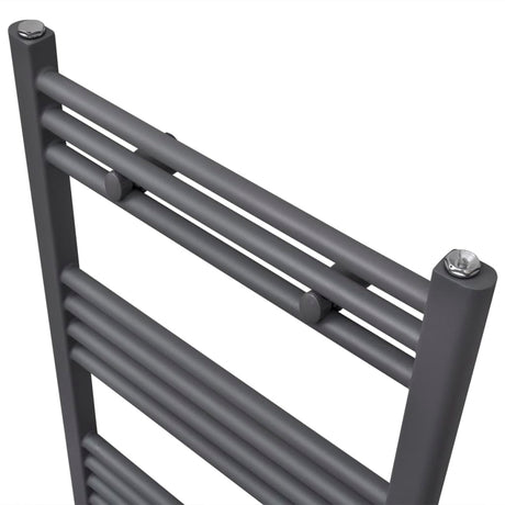 Rack de serviette de radiateur Vidaxl droit 600x1160 mm gris