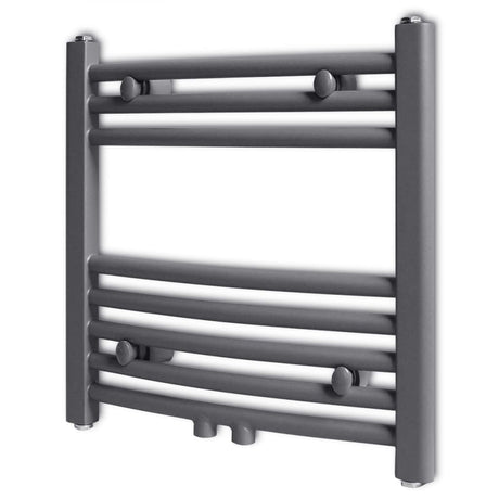Rack de serviette de radiateur vidaxl plié 480x480 mm gris