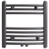 Rack de serviette de radiateur vidaxl plié 480x480 mm gris
