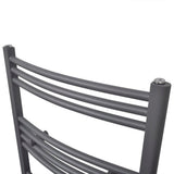 Rack de serviette de radiateur vidaxl plié 480x480 mm gris